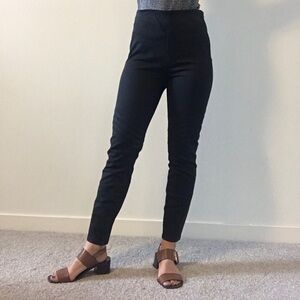 Free people high waisted black skinny pants sz 27